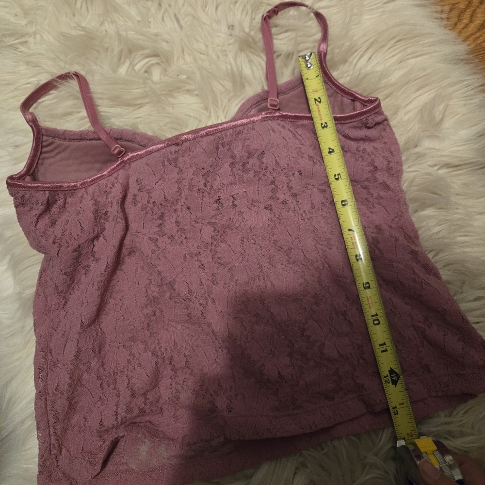 Y2K Bra Lace Top Tank Purple Pink - Picture 4 of 6